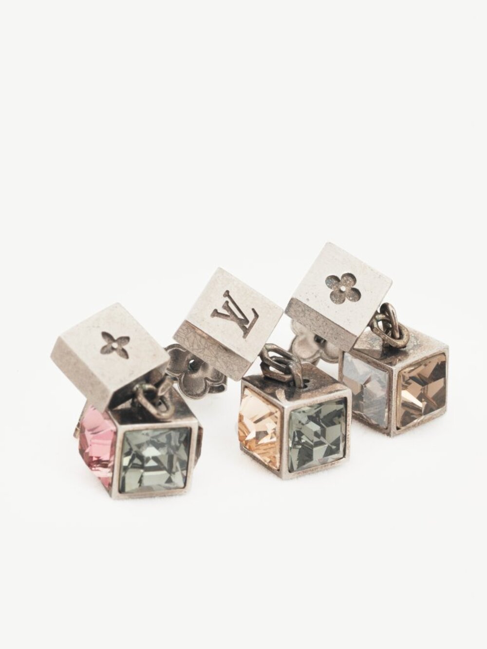 Louis Vuitton Gamble Multi-Colour Crystal Drop Earrings